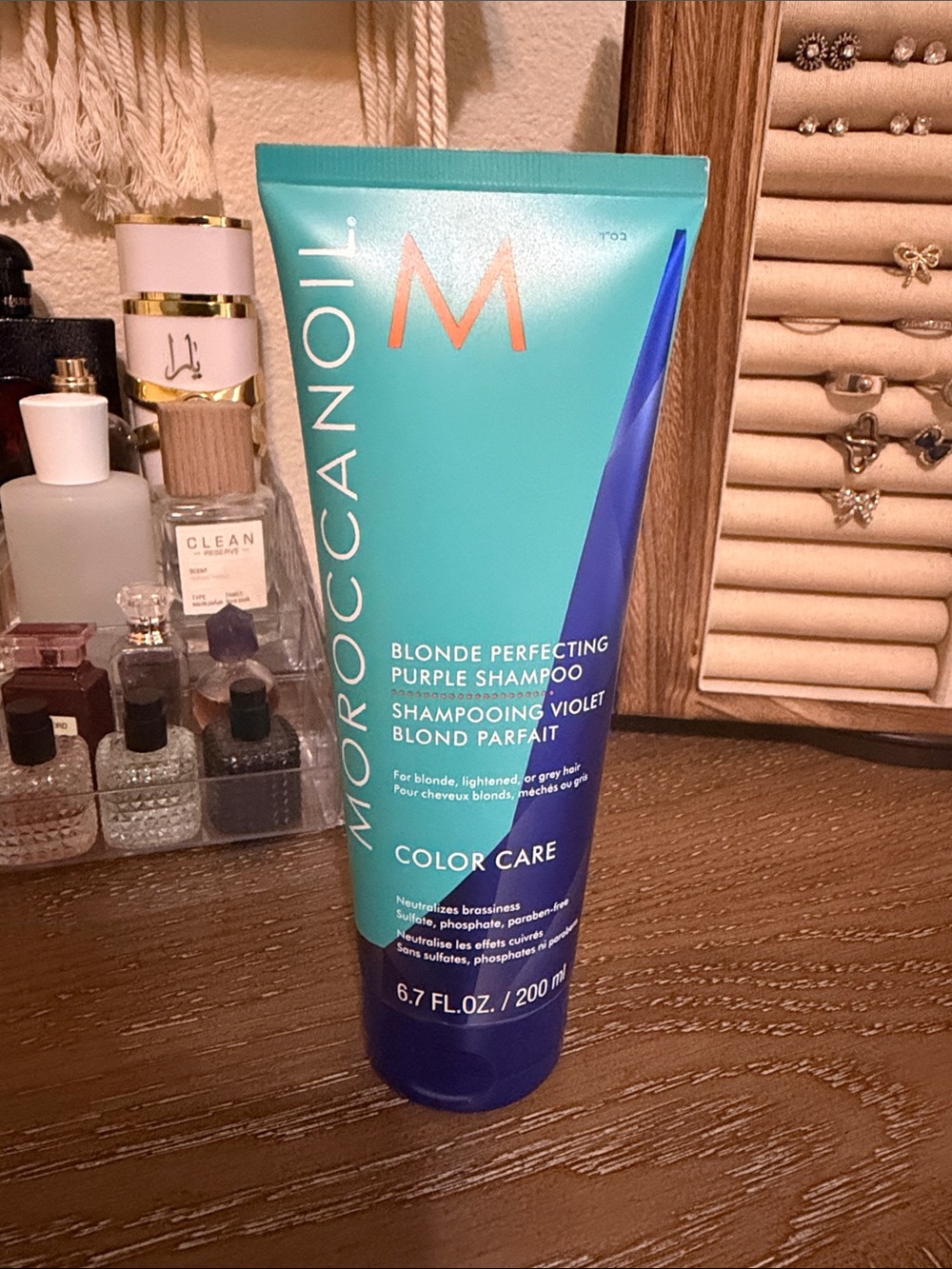 Moroccanoil Purple Shampoo for Blondes - Teal & Blue Accent